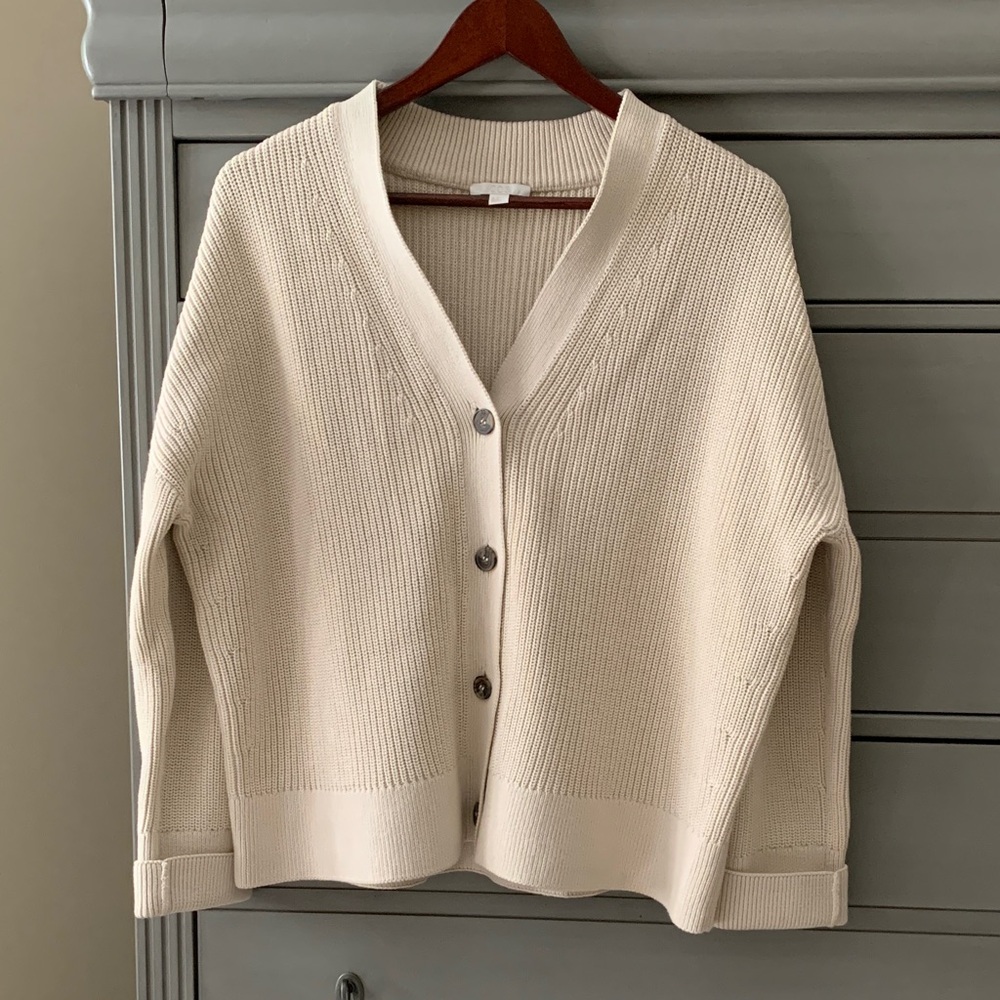 COS Women's Cream Knit Cardigan